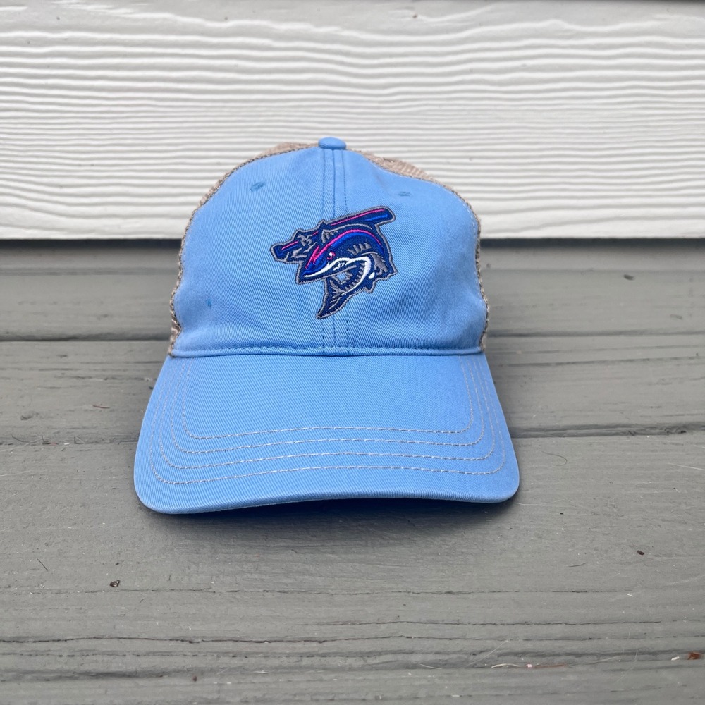 Trucker‎ Hat Mens MD/LG Blue Excellent Pensacola Blue Wahoos Snapback